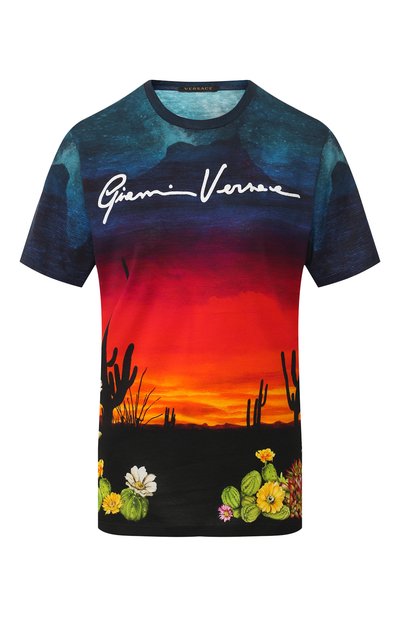 Женская хлопковая футболка VERSACE, арт. A85761/A233411