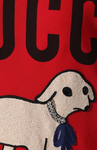 Хлопковый свитшот GUCCI, арт. 469250/XJBUE, фото 5