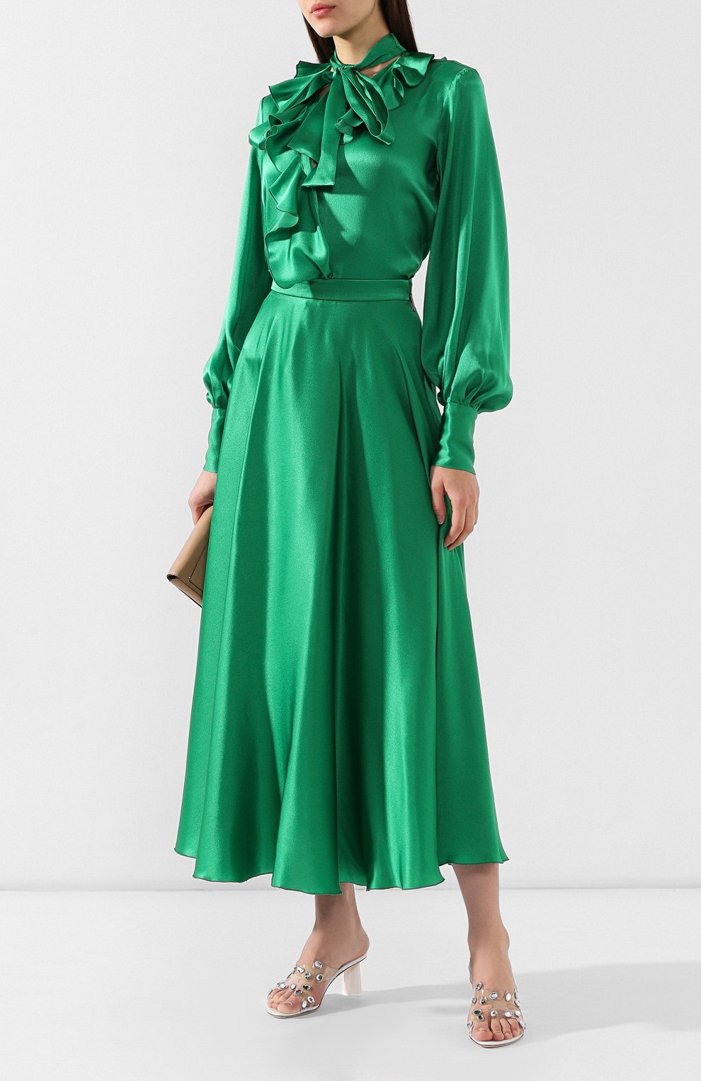 Атласная блузка MSGM, арт. 2743MDE01 195704, фото 2