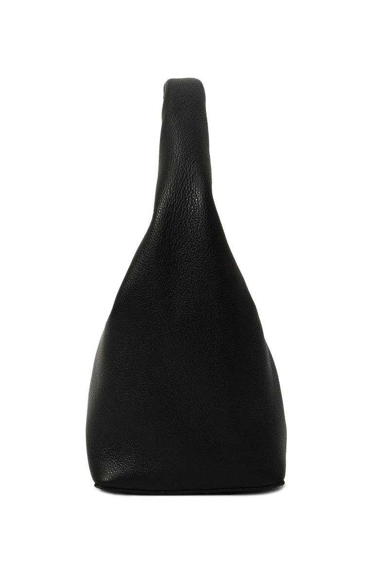 Женская сумка panier medium FRENZLAUER черного цвета, арт. S42 | Фото 4 (Сумки-технические: Сумки top-handle; Размер: medium; Материал: Натуральная кожа; Материал сплава: Проставлено; Драгоценные камни: Проставлено)