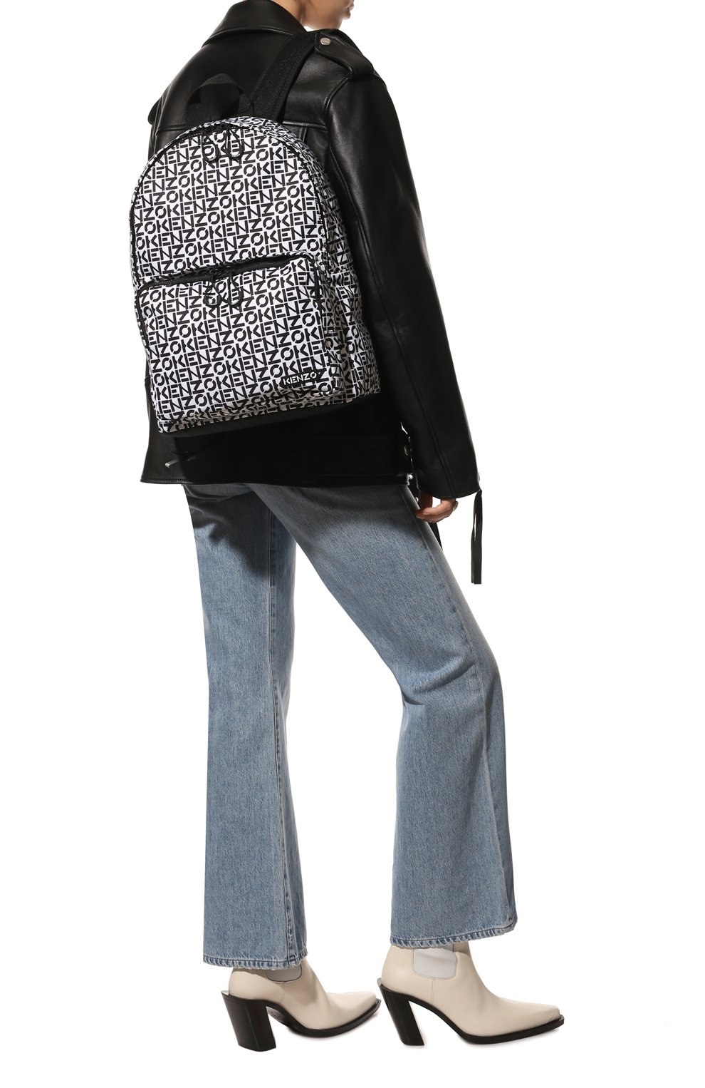 Рюкзак kenzo repeat KENZO черно-белого цвета по цене 24350 руб., арт. FB65SA213F36, фото 3 Рюкзак kenzo repeat KENZO, арт. FB65SA213F36, фото 3