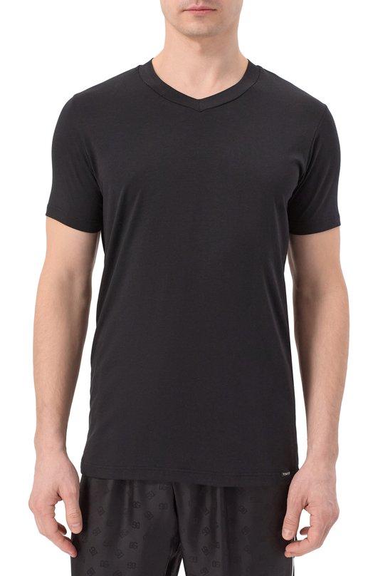 Хлопковая футболка Tom Ford T4M09/141 Чёрный  T4M09/141 Фото 3