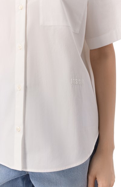 Хлопковая рубашка MSGM, арт. 3842MDE07X 257315/257315, фото 5
