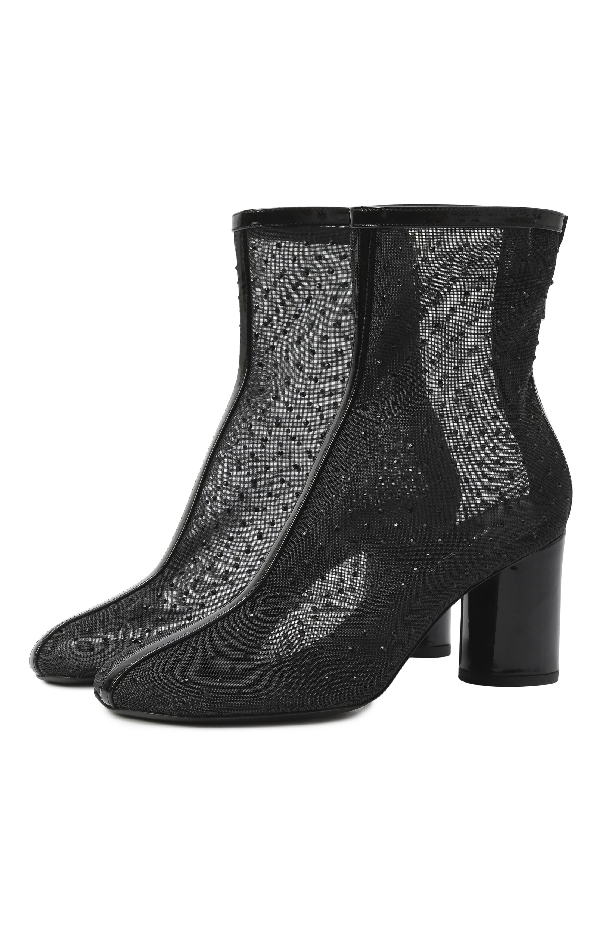 Текстильные ботильоны taryn MATTIA CAPEZZANI, арт. W380/RETE+VERNICE_STRASS, фото 1