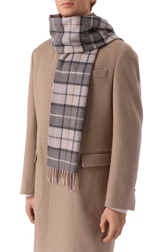 Кашемировый шарф Andrea Campagna 632443 Серый  632443 Фото 2