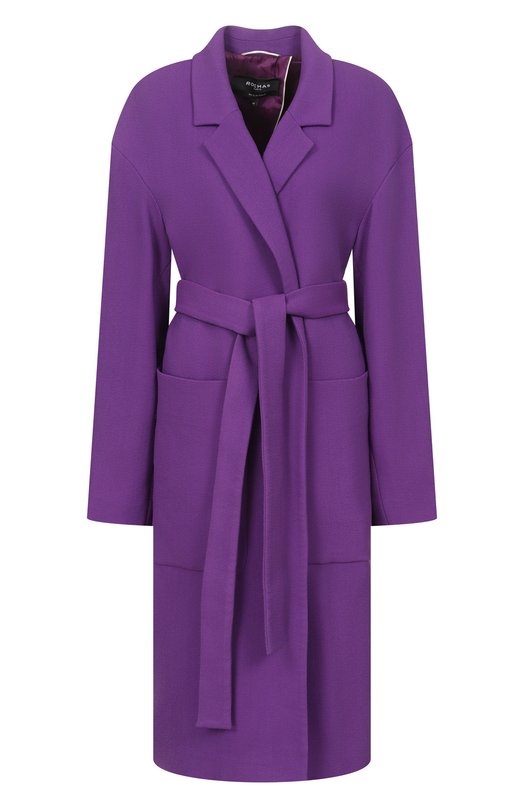 

Пальто из хлопка и вискозы Rochas, Фиолетовый
