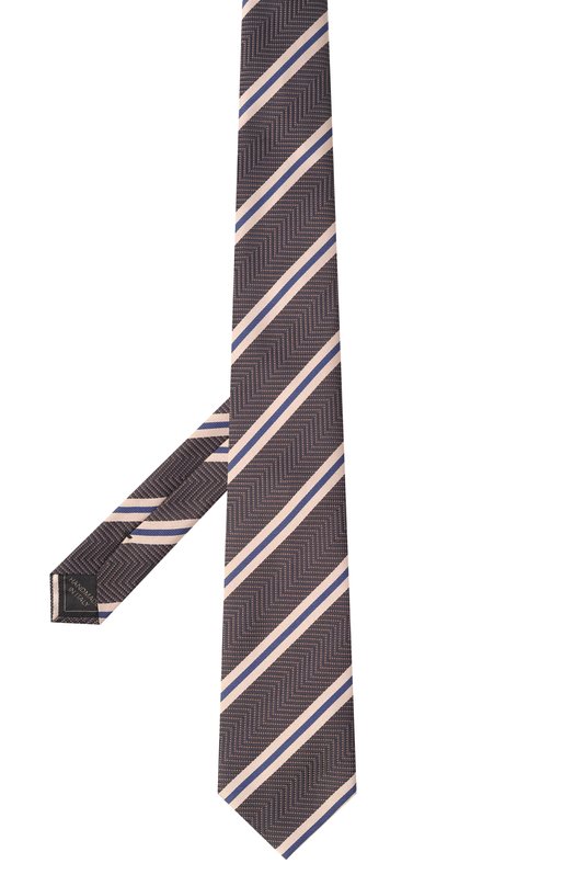 Шелковый галстук Brioni 062I00/PD484 Коричневый  062I00/PD484 Фото 3