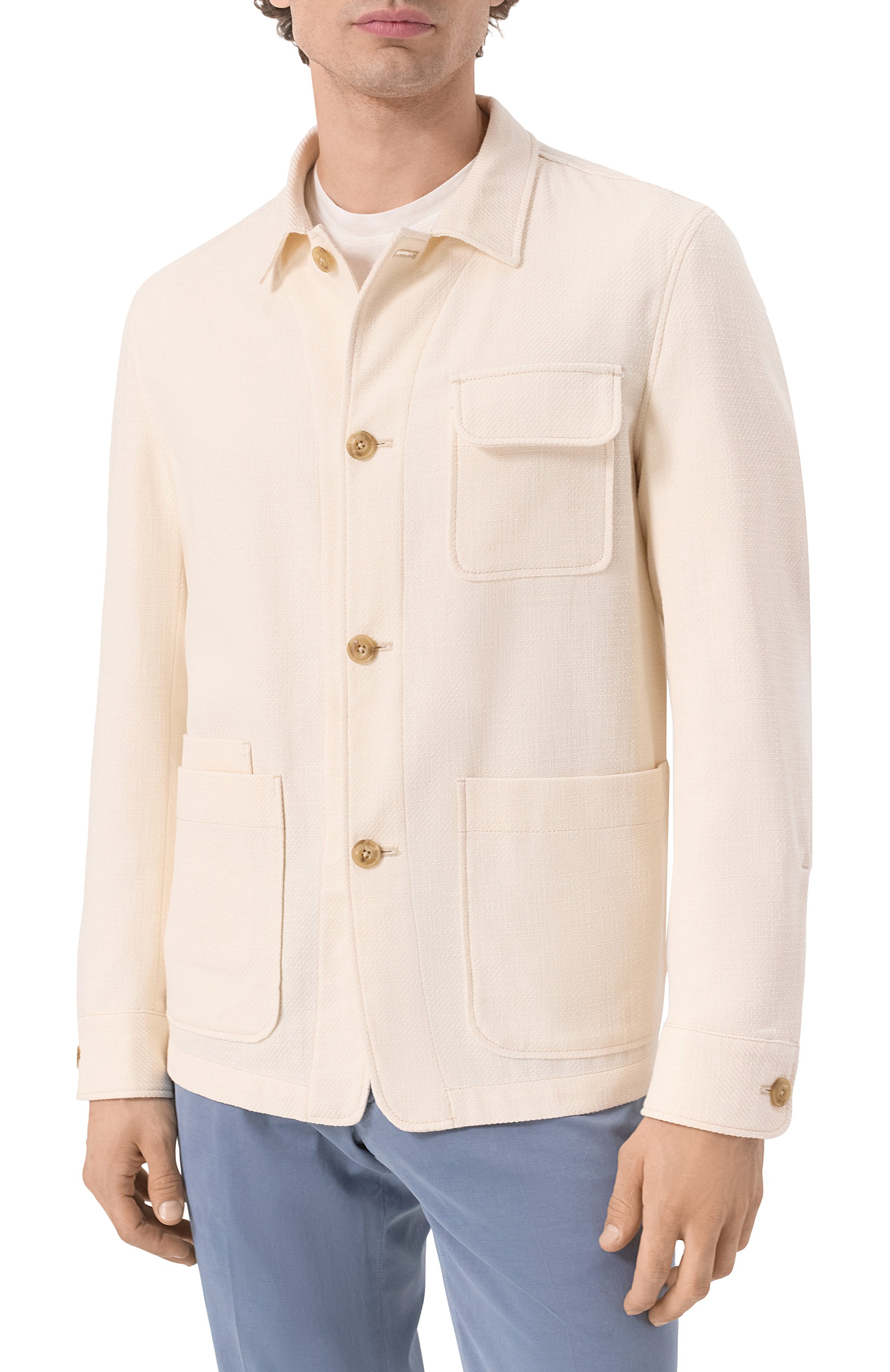 Хлопковая куртка-рубашка L.B.M. 1911, арт. 2832/52009, фото 3