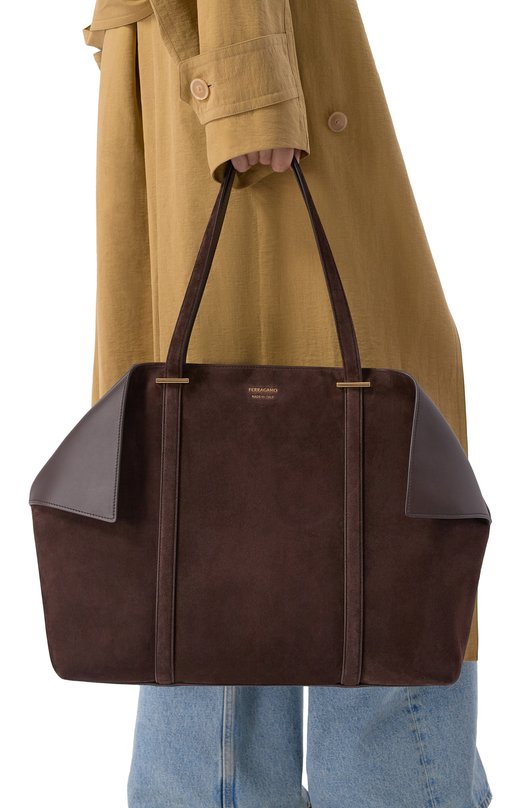 Сумка Folded large Ferragamo 21A452/789 Коричневый  21A452/789 Фото 2