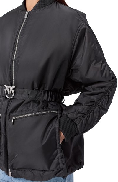 Утепленная куртка PINKO черного цвета по цене 47900 руб., арт. 105340/A20L, фото 5 Утепленная куртка PINKO, арт. 105340/A20L, фото 5