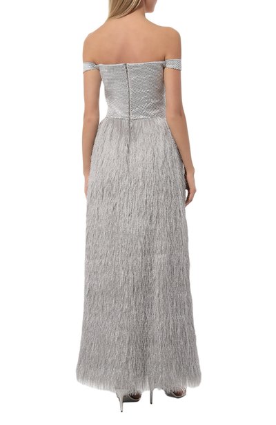 Платье с отделкой стразами и перьями SPERANZA COUTURE, арт. SC068, фото 4