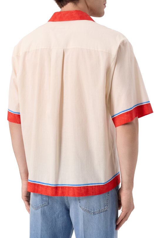 Хлопковая рубашка Dsquared2 S78DM0044/D35282 Бежевый  S78DM0044/D35282 Фото 4