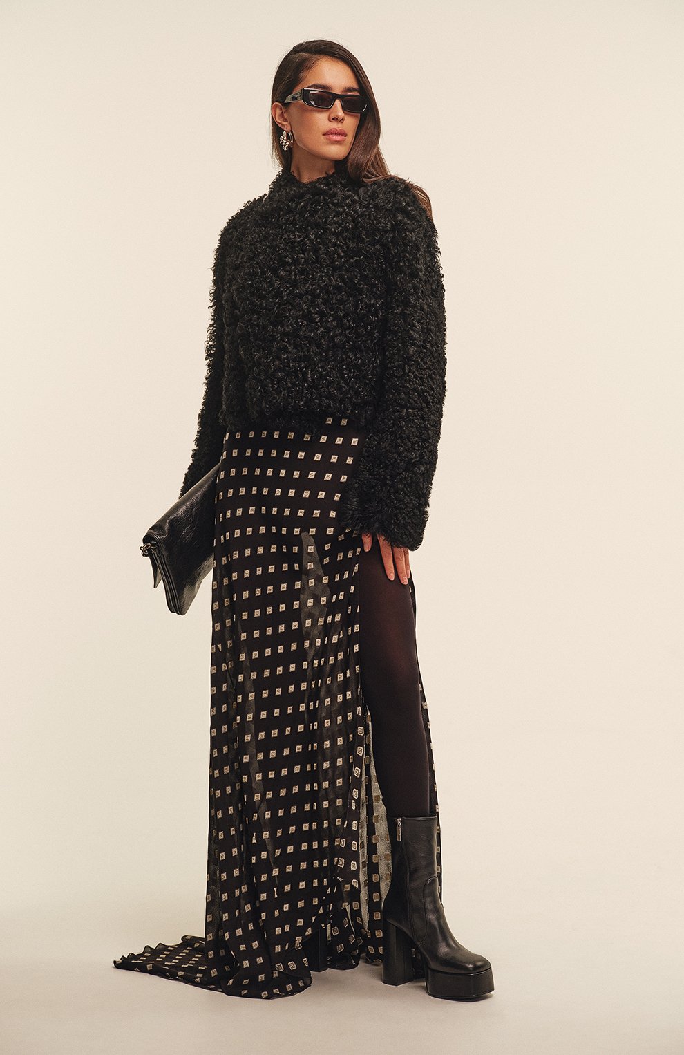 Шуба из овчины ANN DEMEULEMEESTER, арт. 2402-W-JA60-L-LT138-D0097, фото 6