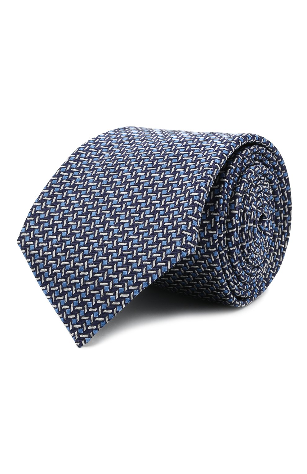 Шелковый галстук CANALI синего цвета по цене 12700 руб., арт. 18/HJ03075, фото 1 Шелковый галстук CANALI, арт. 18/HJ03075, фото 1