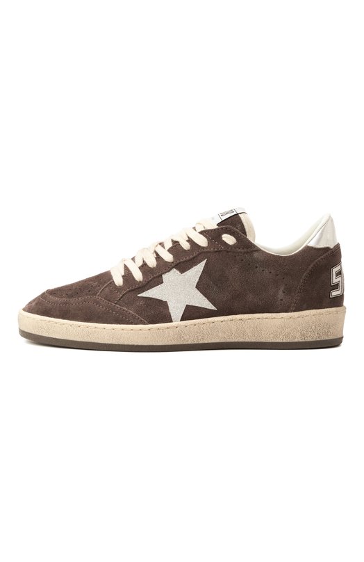 Замшевые кеды Ball Star Golden Goose Deluxe Brand GWF00117.F006854 Коричневый  GWF00117.F006854 Фото 4