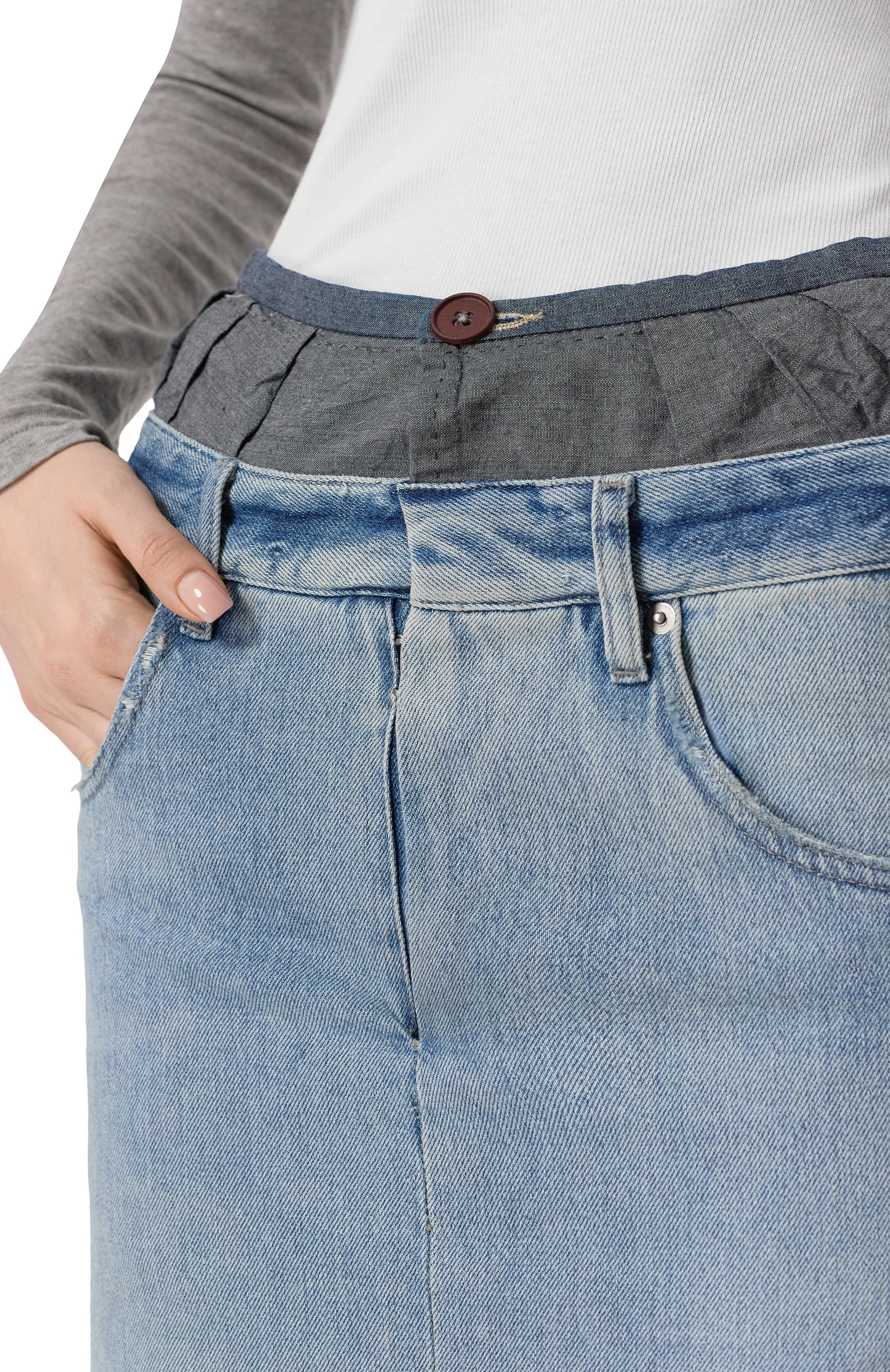 Джинсовая юбка MAISON MARGIELA, арт. S51MI0006/S30383, фото 5