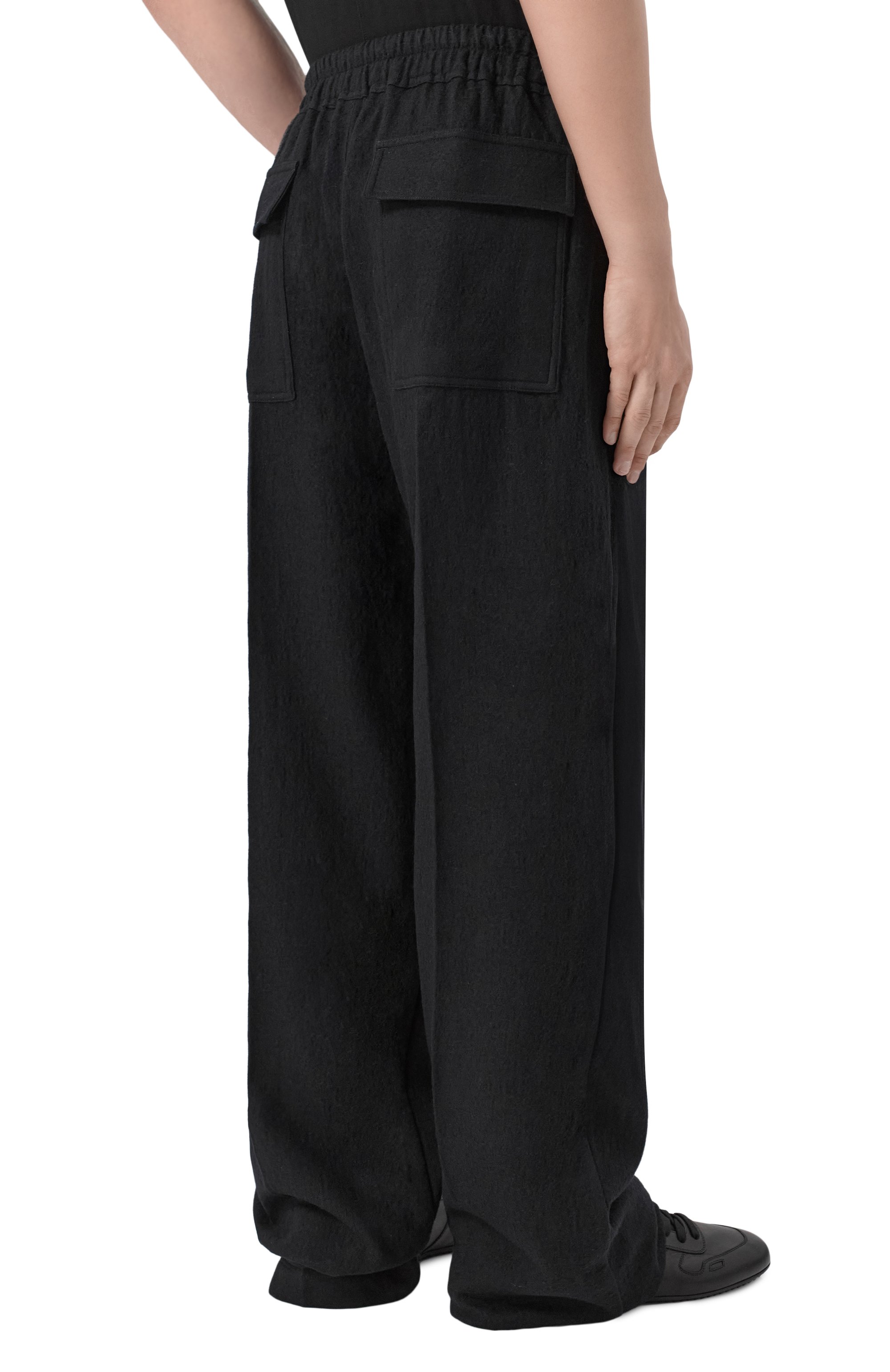 Брюки из хлопка и шерсти RICK OWENS, арт. RU02F4378/FLM, фото 4