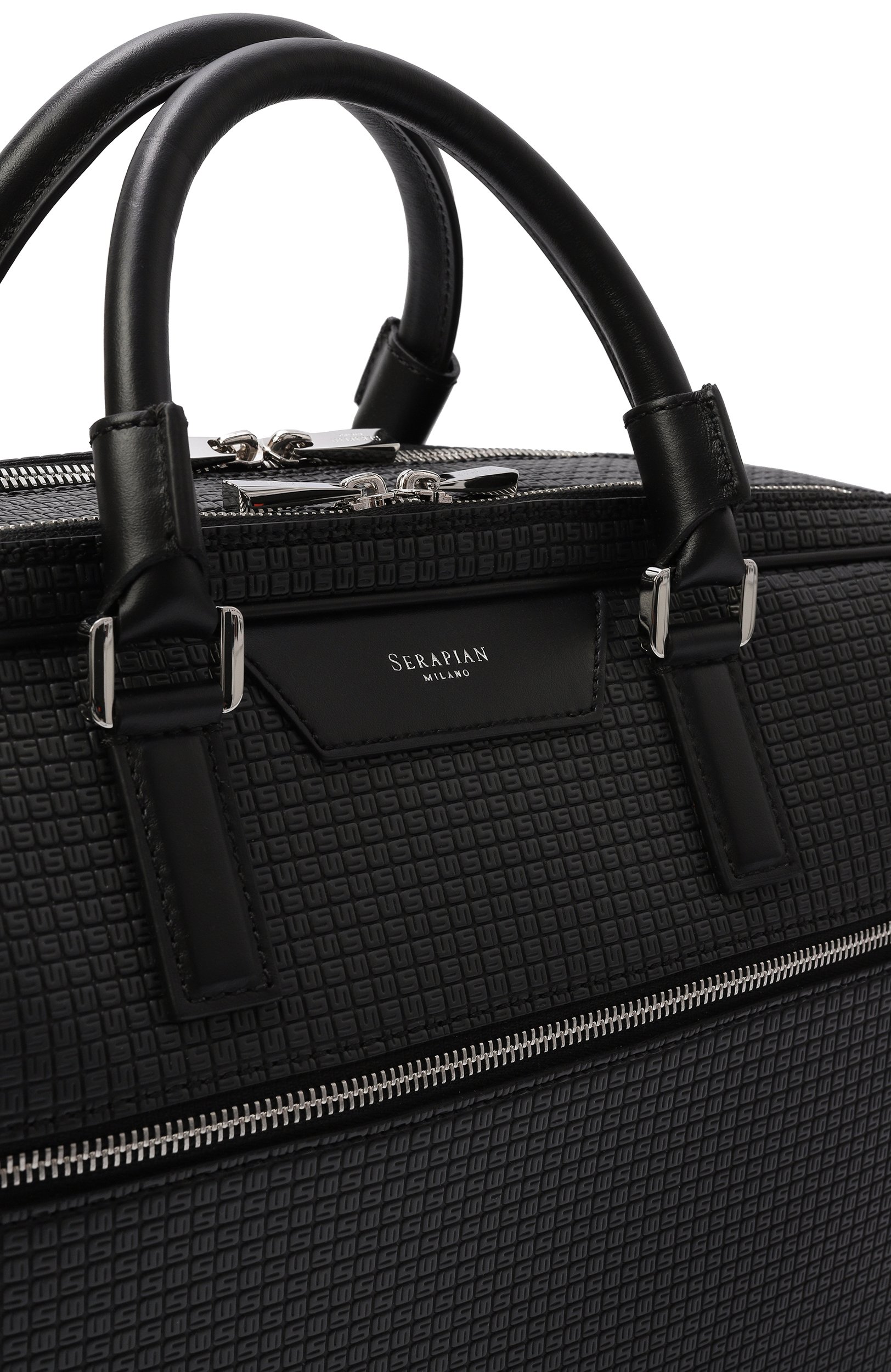 Портфель SERAPIAN MILANO темно-серого цвета по цене 207000 руб., арт. SRSTSMLL596940F, фото 5 Портфель SERAPIAN MILANO, арт. SRSTSMLL596940F, фото 5