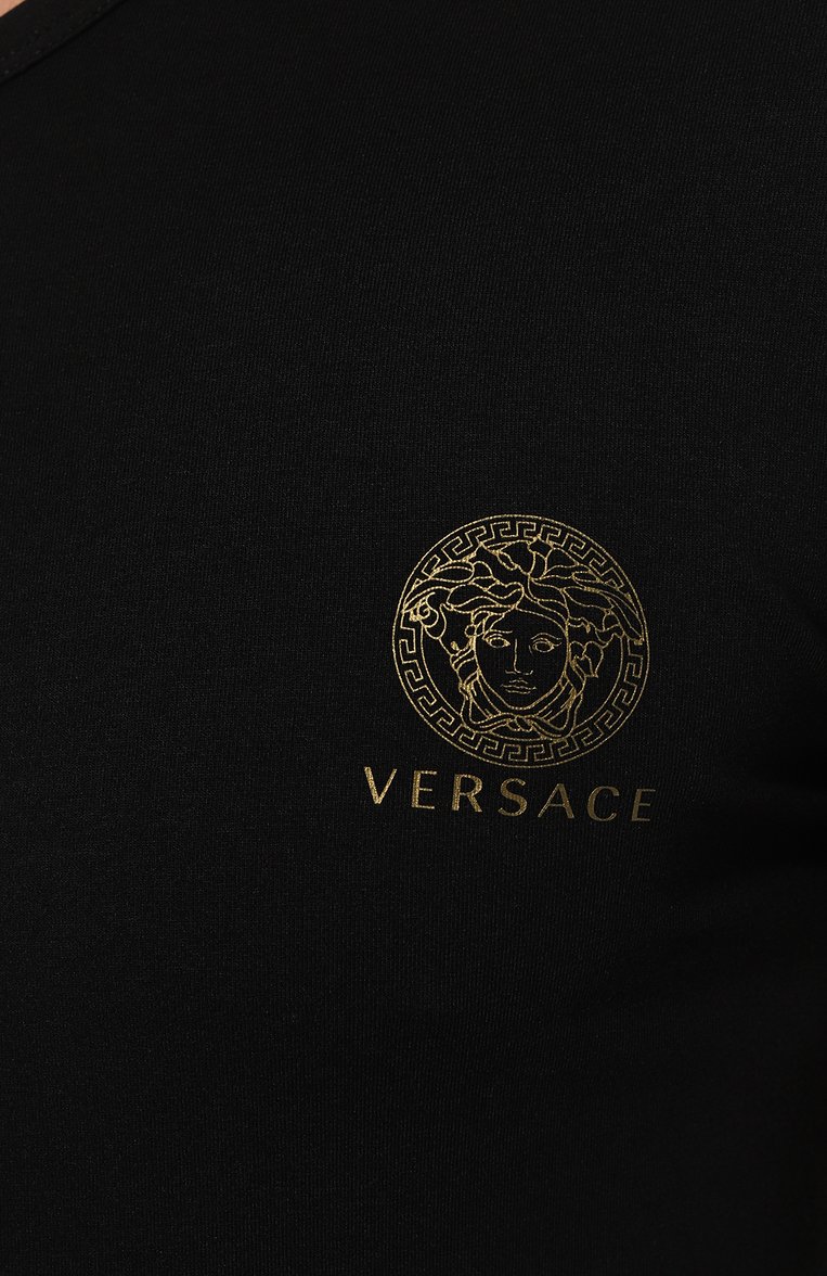 Хлопковая футболка VERSACE, арт. AUU01004/A232741, фото 1