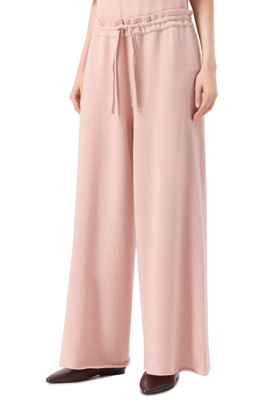 Кашемировые брюки Jil Sander J40KA0017/J13204 Розовый  J40KA0017/J13204 Фото 3