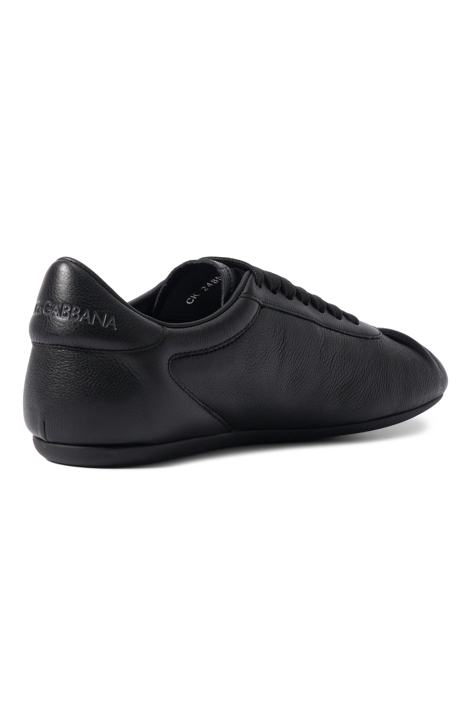 Кожаные кеды ballet DOLCE & GABBANA черного цвета по цене 72450 руб., арт. CK2485/A3078, фото 5 Кожаные кеды ballet DOLCE & GABBANA, арт. CK2485/A3078, фото 5