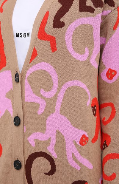 Хлопковый кардиган MSGM, арт. 2943MDM116 207633, фото 5