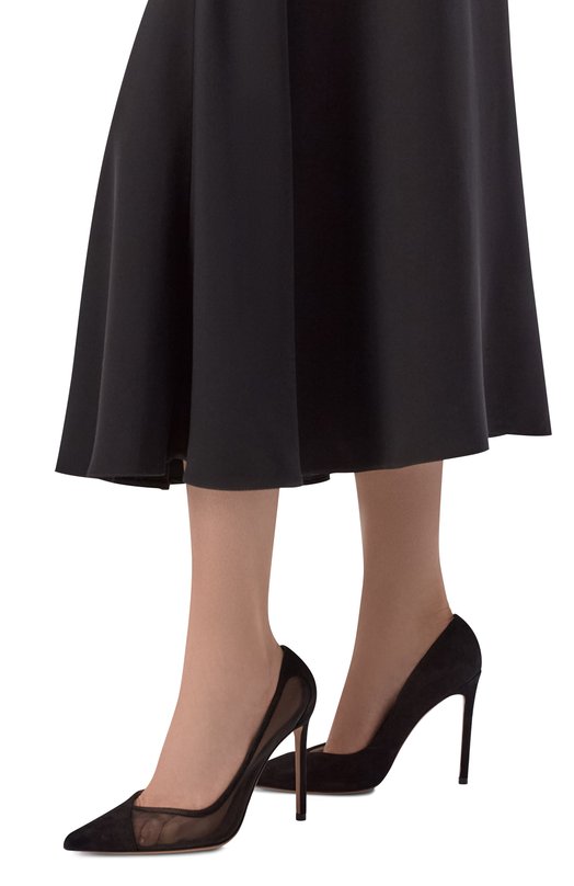 Комбинированные туфли Studio 105 Aquazzura SD0HIGP0-SFE-000 Чёрный  SD0HIGP0-SFE-000 Фото 2