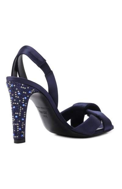 Текстильные босоножки GIORGIO ARMANI синего цвета по цене 139500 руб., арт. GW003850/AF28194, фото 5 Текстильные босоножки GIORGIO ARMANI, арт. GW003850/AF28194, фото 5