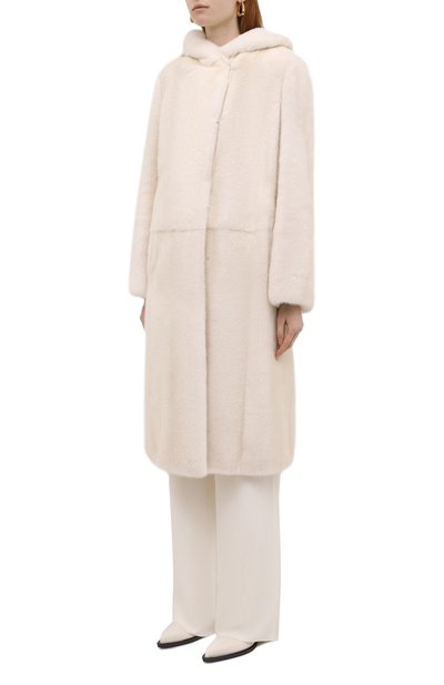 Шуба из меха норки с поясом VICTORIA KUSENKOVA, арт. 701200012410, фото 3