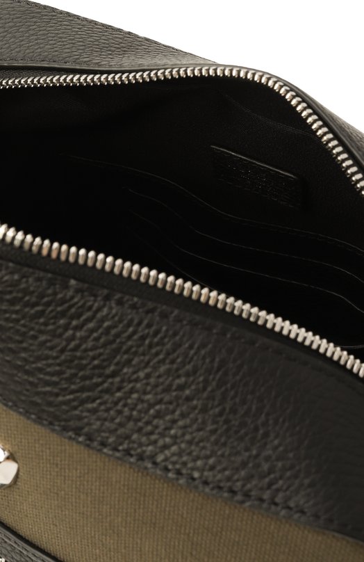 Сумка Silvio Rubeus Milano CR0SSB0DY MEDIUM/CALFSKIN GRAN PRIX+CANVAS AMAZZ0N Хаки  CR0SSB0DY MEDIUM/CALFSKIN GRAN PRIX+CANVAS AMAZZ0N Фото 5