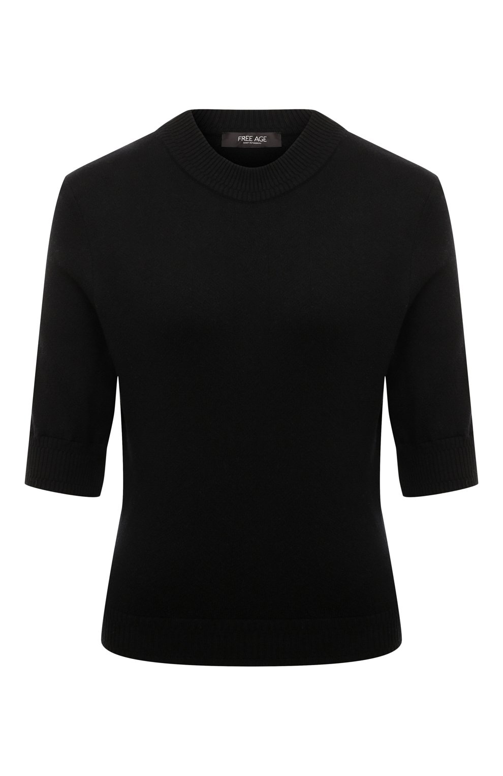 Пуловер из шелка и кашемира FREEAGE черного цвета по цене 42000 руб., арт. W25.SW081.6030.900, фото 1 Пуловер из шелка и кашемира FREEAGE, арт. W25.SW081.6030.900, фото 1