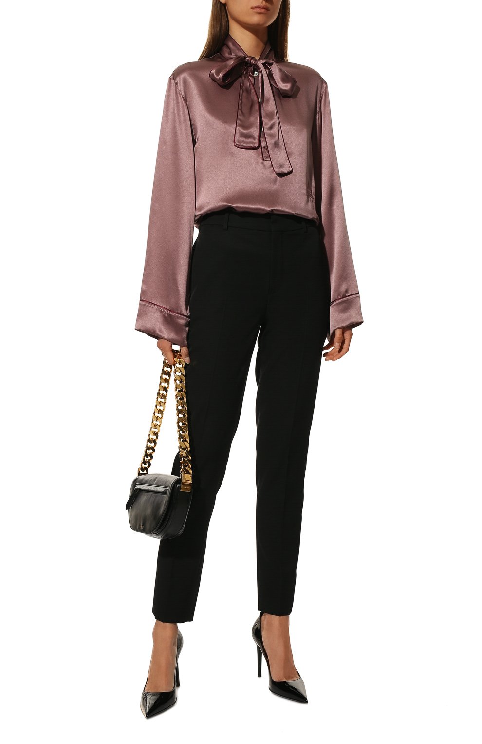Шелковая блузка DOLCE & GABBANA, арт. F72K0Z/GD19T/0UTLET AW22-23, фото 2