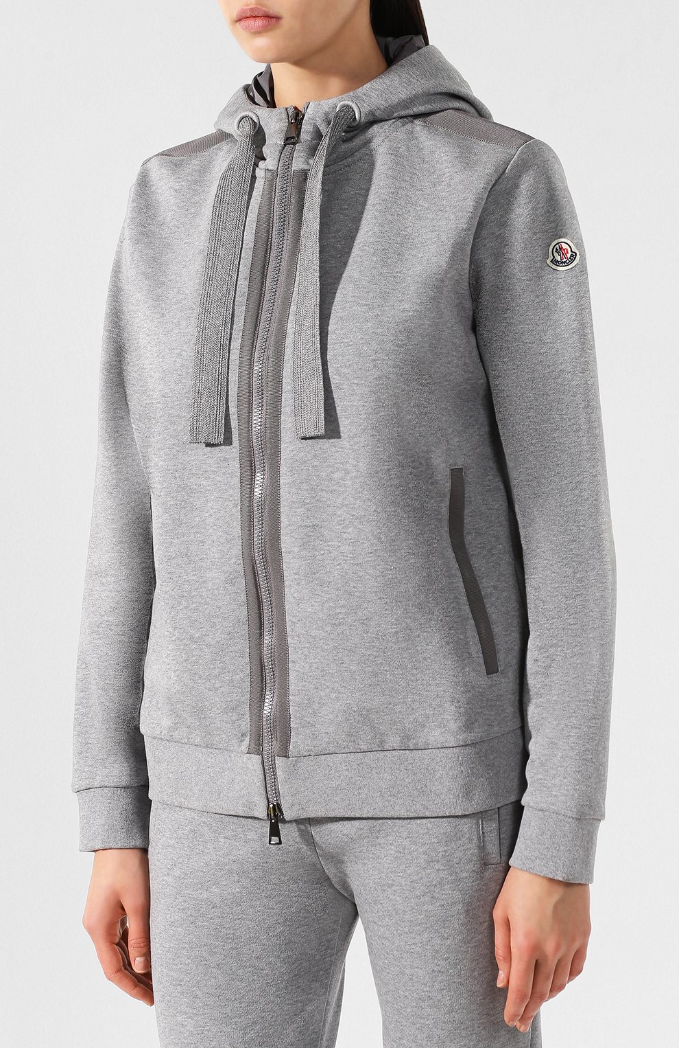Хлопковый кардиган с капюшоном MONCLER, арт. D2-093-84521-00-809BE, фото 3
