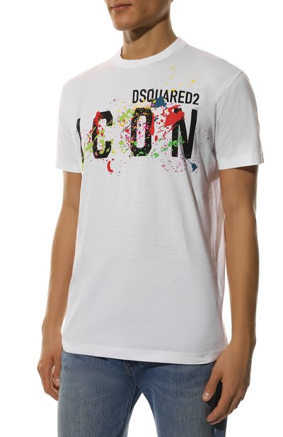 Хлопковая футболка icon DSQUARED2, арт. S79GC0052/S23009, фото 3