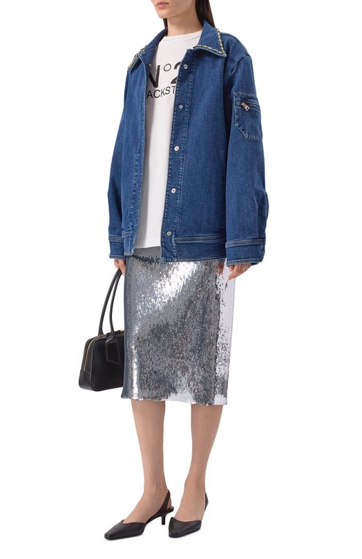 Джинсовая куртка N21 0021/0496 Синий  0021/0496 Фото 2