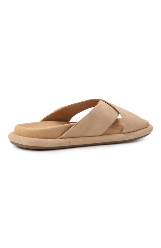 Замшевые шлепанцы Santoni WHXG71540G0MTMGD Бежевый  WHXG71540G0MTMGD Фото 5