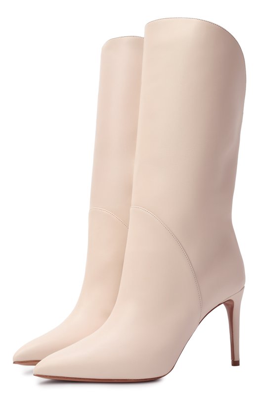 Кожаные полусапоги Gaia 85 Paris Texas PX1503/XVT01 Кремовый PX1503/XVT01