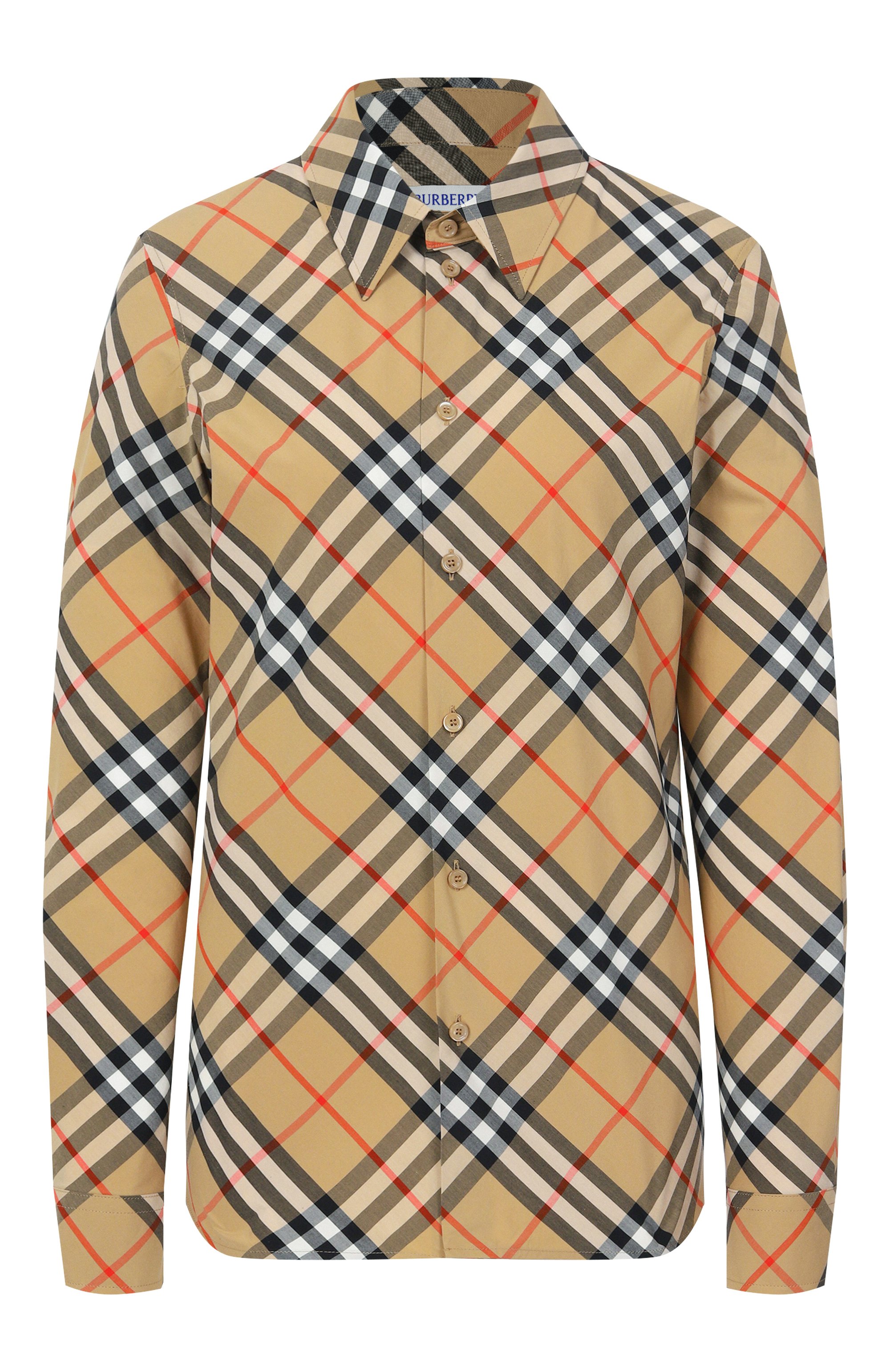 Хлопковая рубашка BURBERRY, арт. 8106163, фото 1