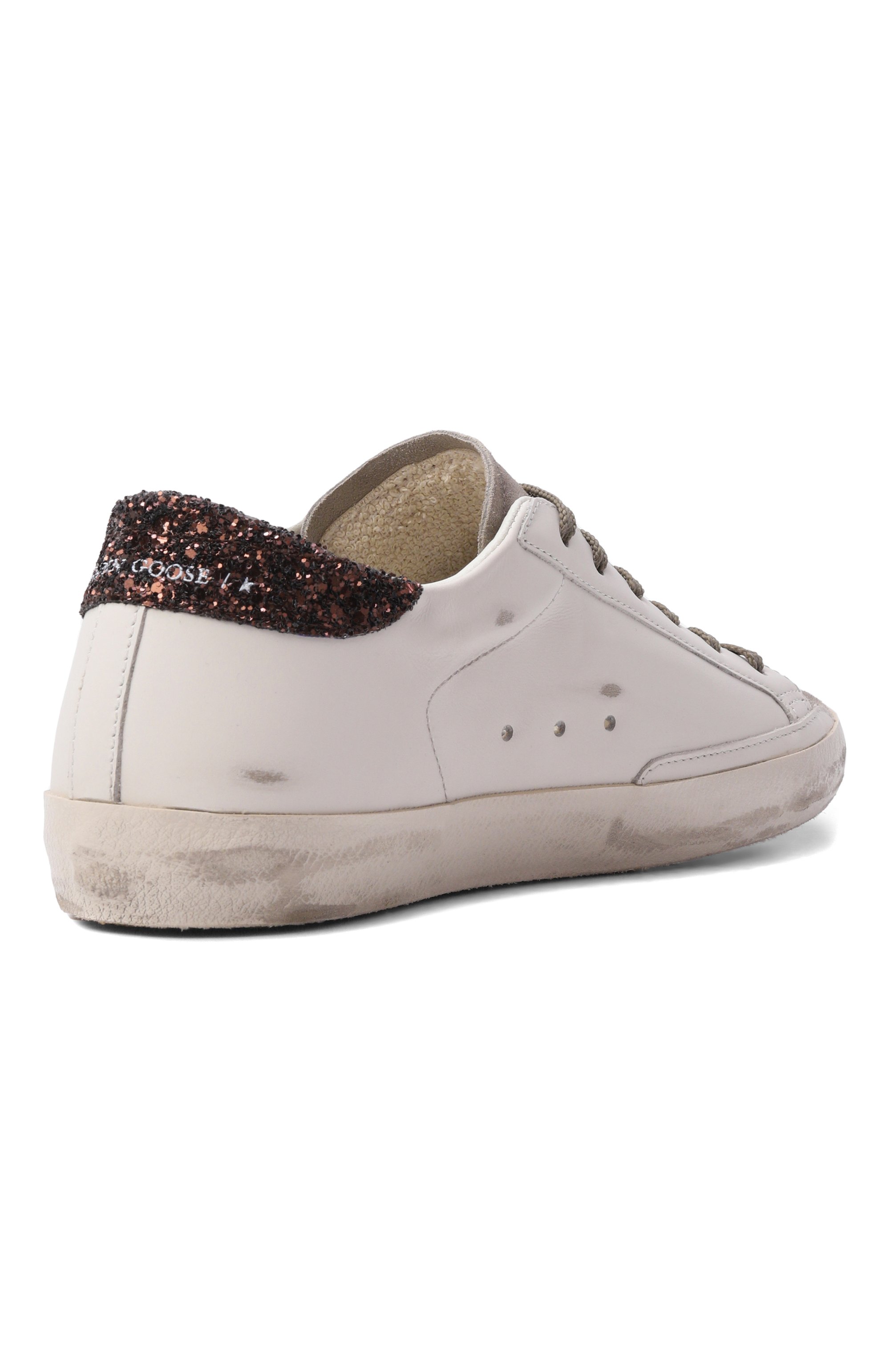 Кожаные кеды super-star GOLDEN GOOSE DELUXE BRAND, арт. GWF00101.F008122, фото 5
