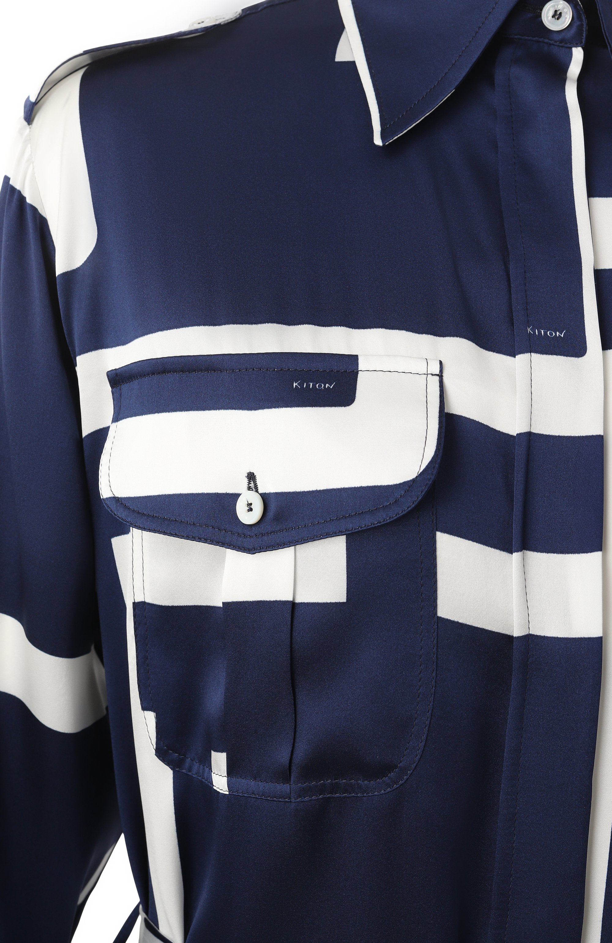 Шелковое платье KITON, арт. D47321K0926E06, фото 6