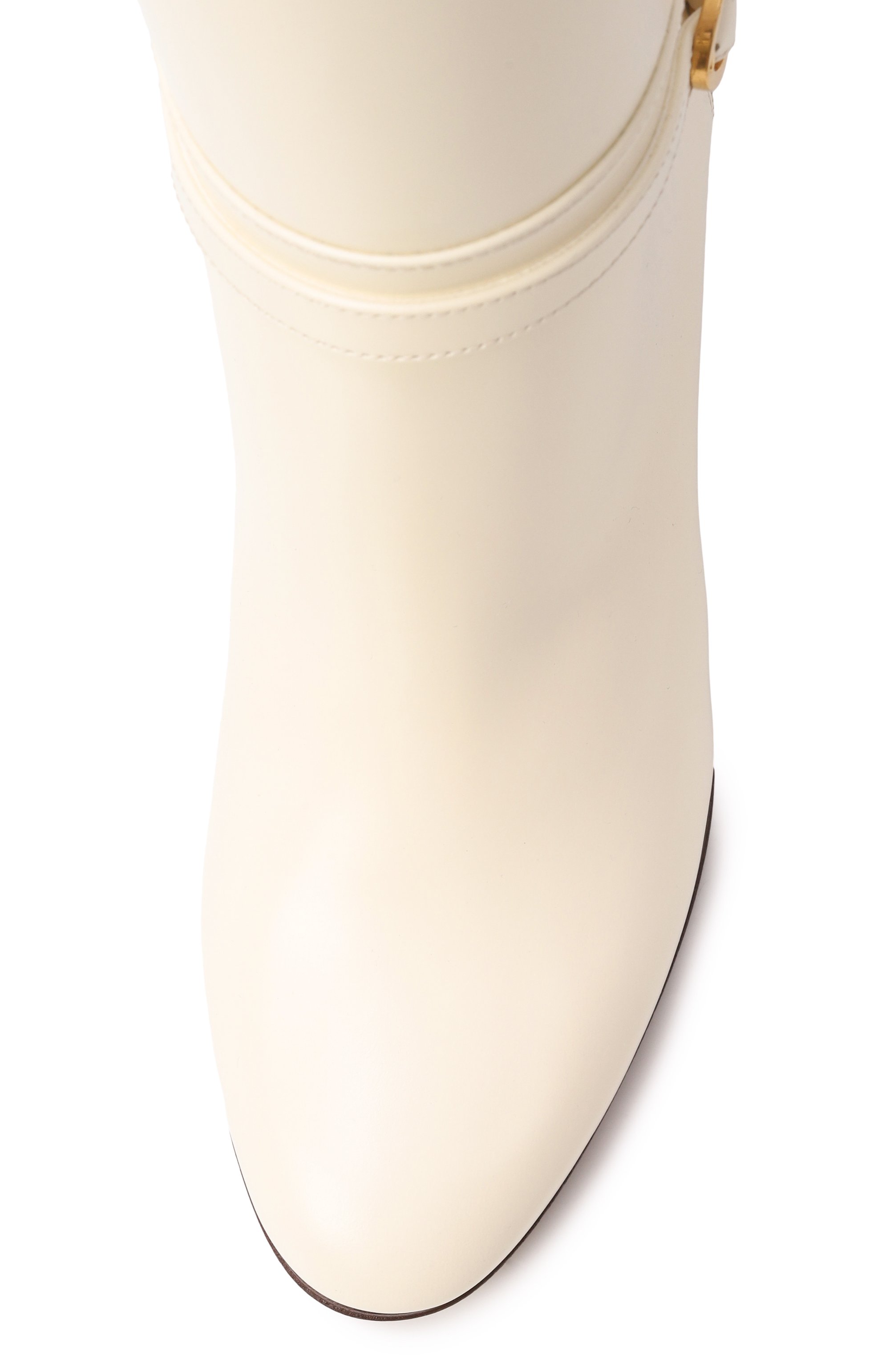 Кожаные сапоги pattie 75 VALENTINO кремового цвета по цене 216500 руб., арт. 7W2S0LD6/ZJM, фото 6 Кожаные сапоги pattie 75 VALENTINO, арт. 7W2S0LD6/ZJM, фото 6