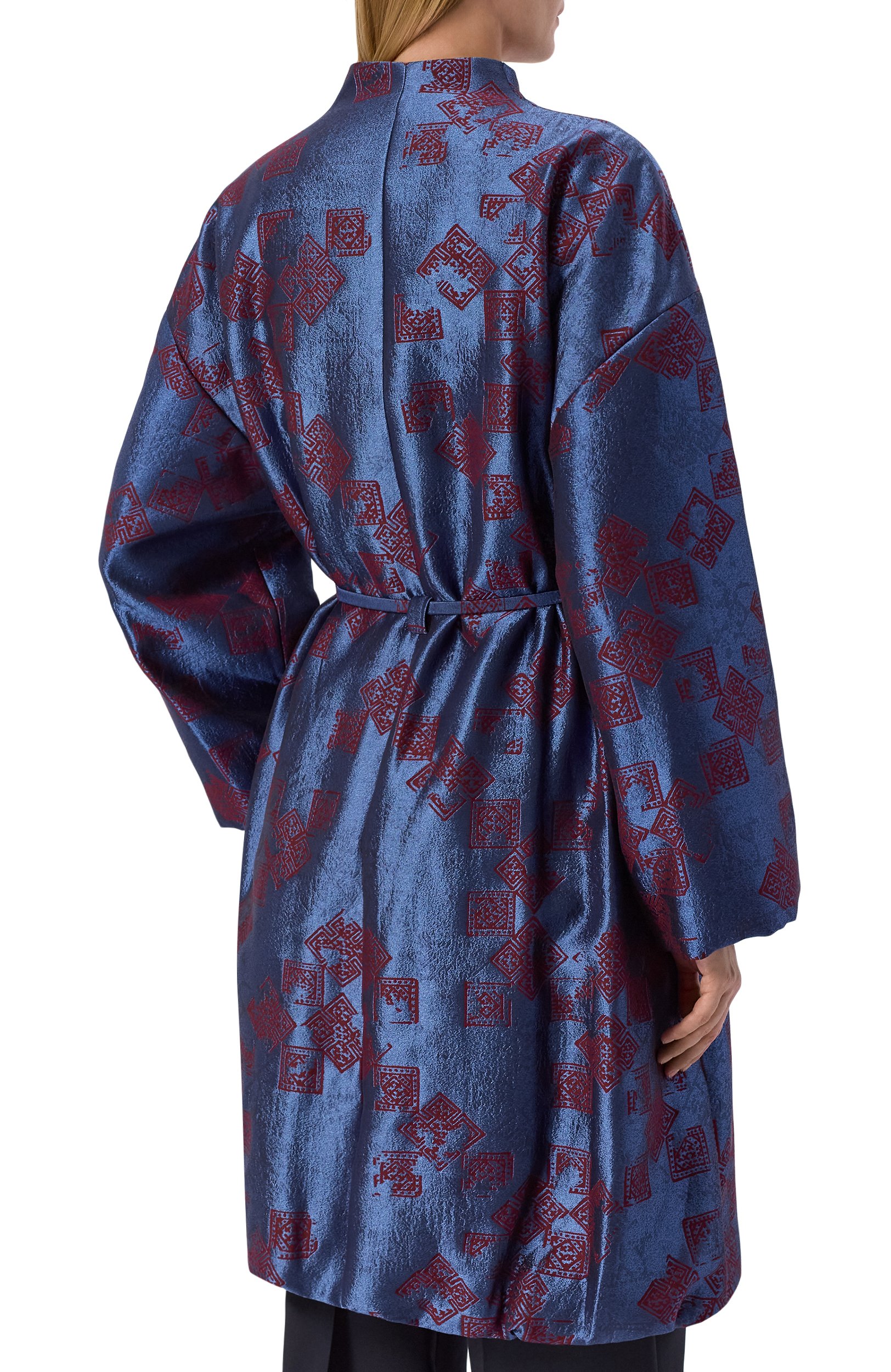 Пальто GIORGIO ARMANI синего цвета по цене 559000 руб., арт. GW003442/TE23101, фото 4 Пальто GIORGIO ARMANI, арт. GW003442/TE23101, фото 4