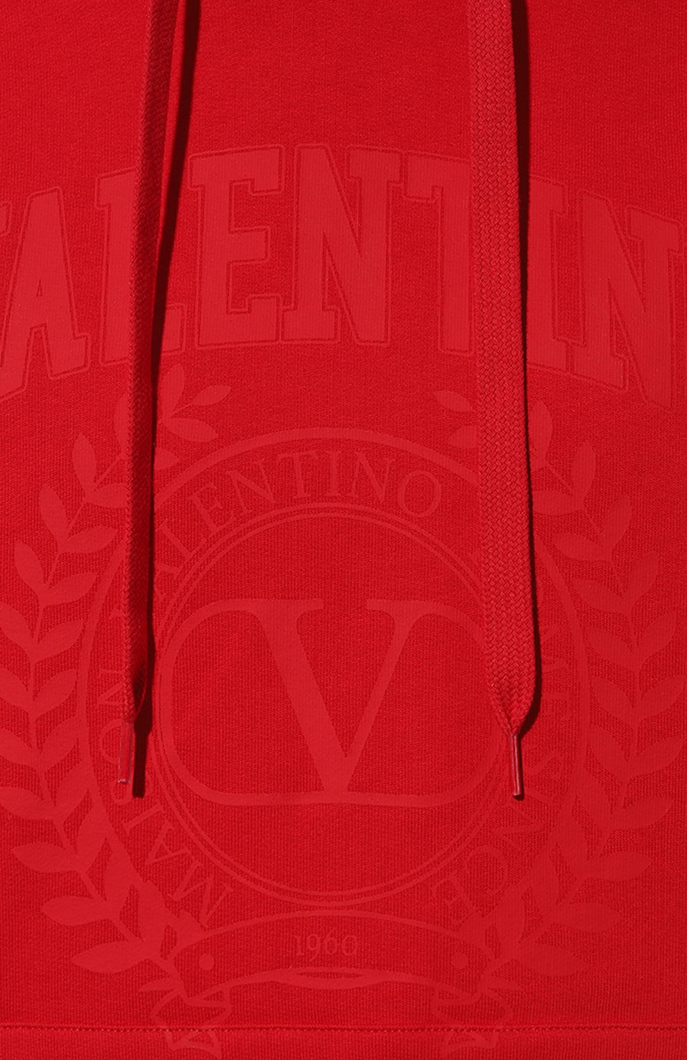 Хлопковое худи Valentino цвет красный купить в ЦУМ OUTLET, арт