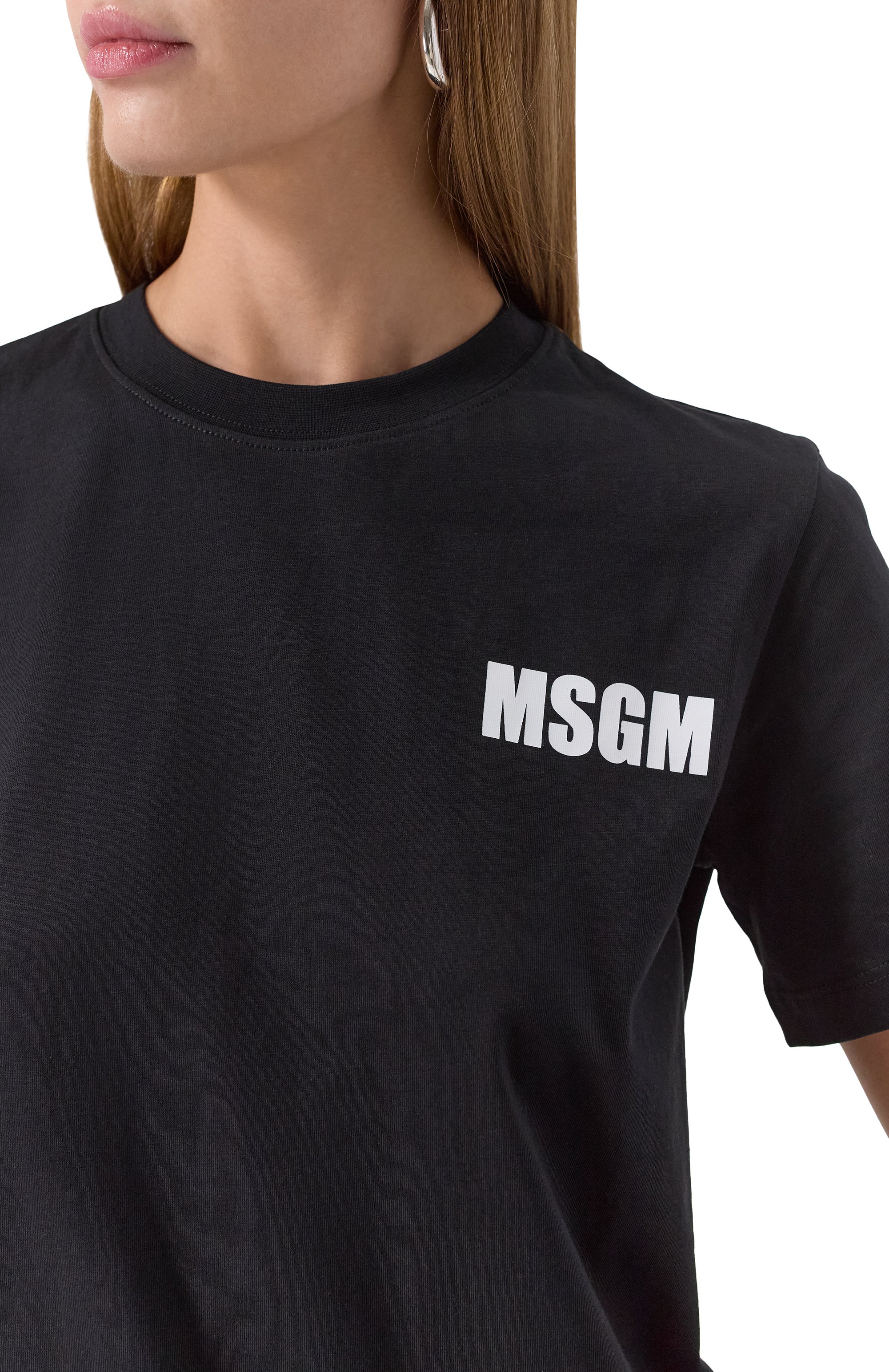 Хлопковая футболка MSGM, арт. 3441MDM104/237002, фото 5