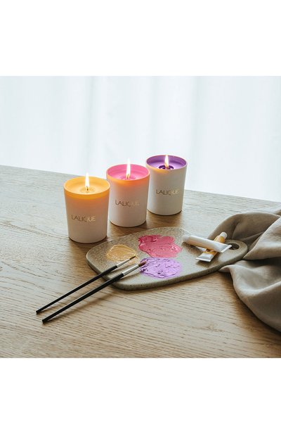 Свеча в стакане sweet amber LALIQUE белого цвета по цене 12300 руб., арт. BFFC10181, фото 3 Свеча в стакане sweet amber LALIQUE, арт. BFFC10181, фото 3