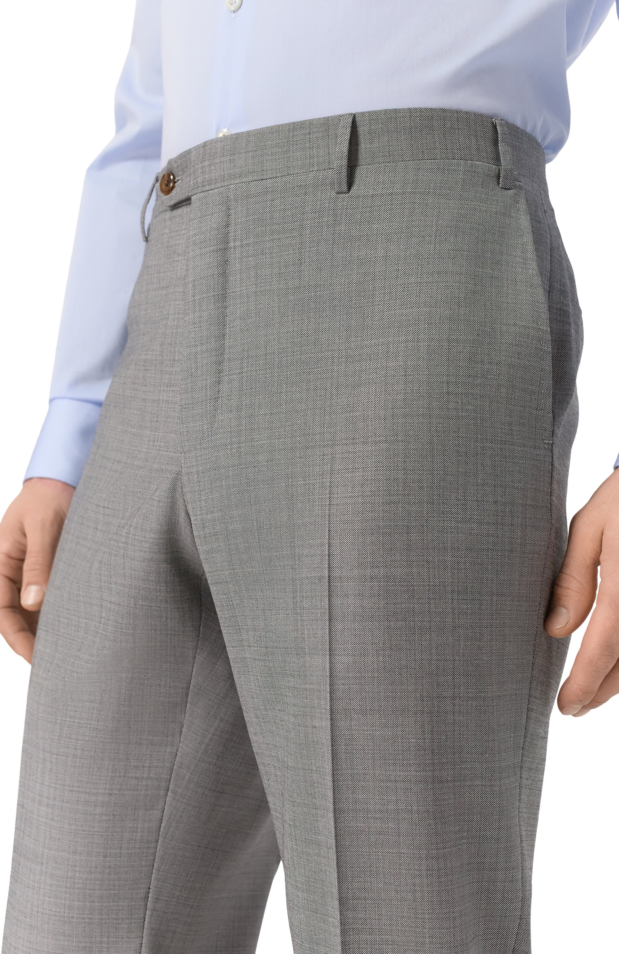Шерстяные брюки CORNELIANI серого цвета по цене 54850 руб., арт. 275B01/2717087, фото 5 Шерстяные брюки CORNELIANI, арт. 275B01/2717087, фото 5
