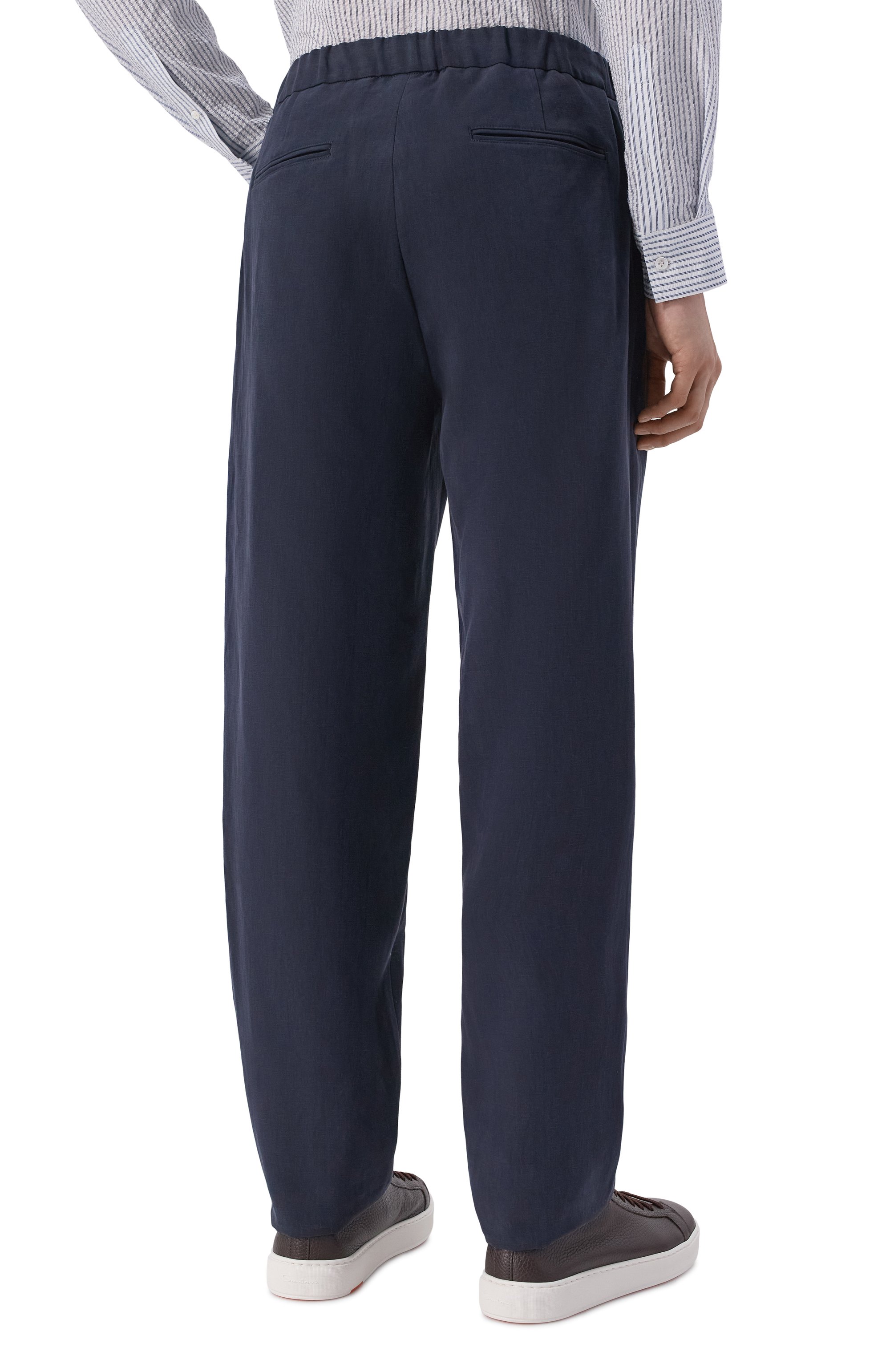 Льняные брюки GIORGIO ARMANI, арт. GM001625/TE10954, фото 4