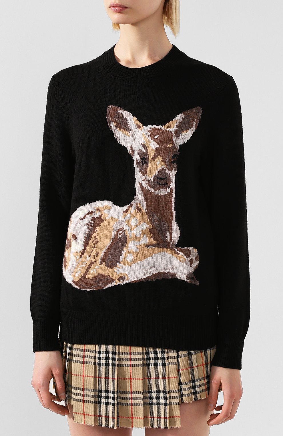 Шерстяной пуловер BURBERRY, арт. 8026297, фото 3