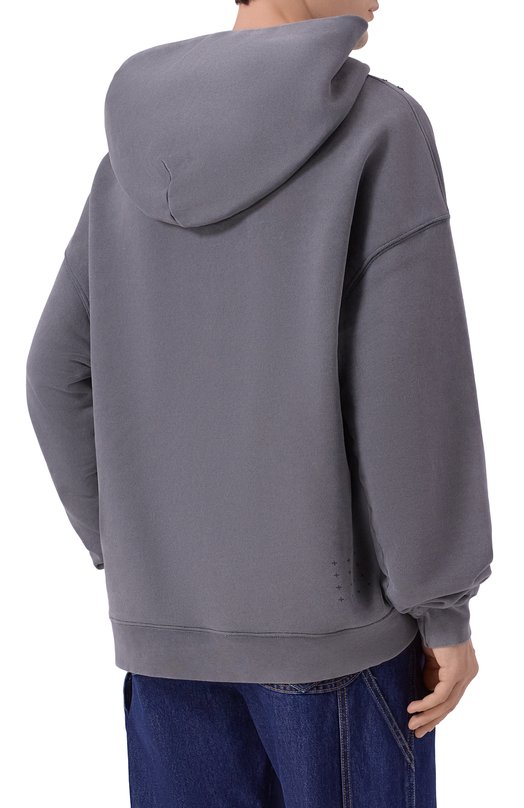 Хлопковое худи Ksubi MPF25FL005 Серый  MPF25FL005 Фото 4