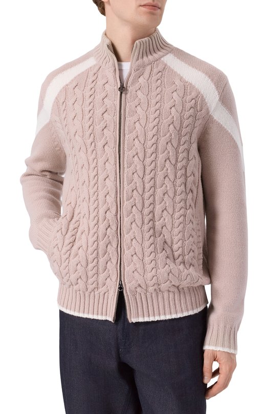 Кашемировый кардиган Stefano Ricci K404006R31/F25465 Бежевый  K404006R31/F25465 Фото 3